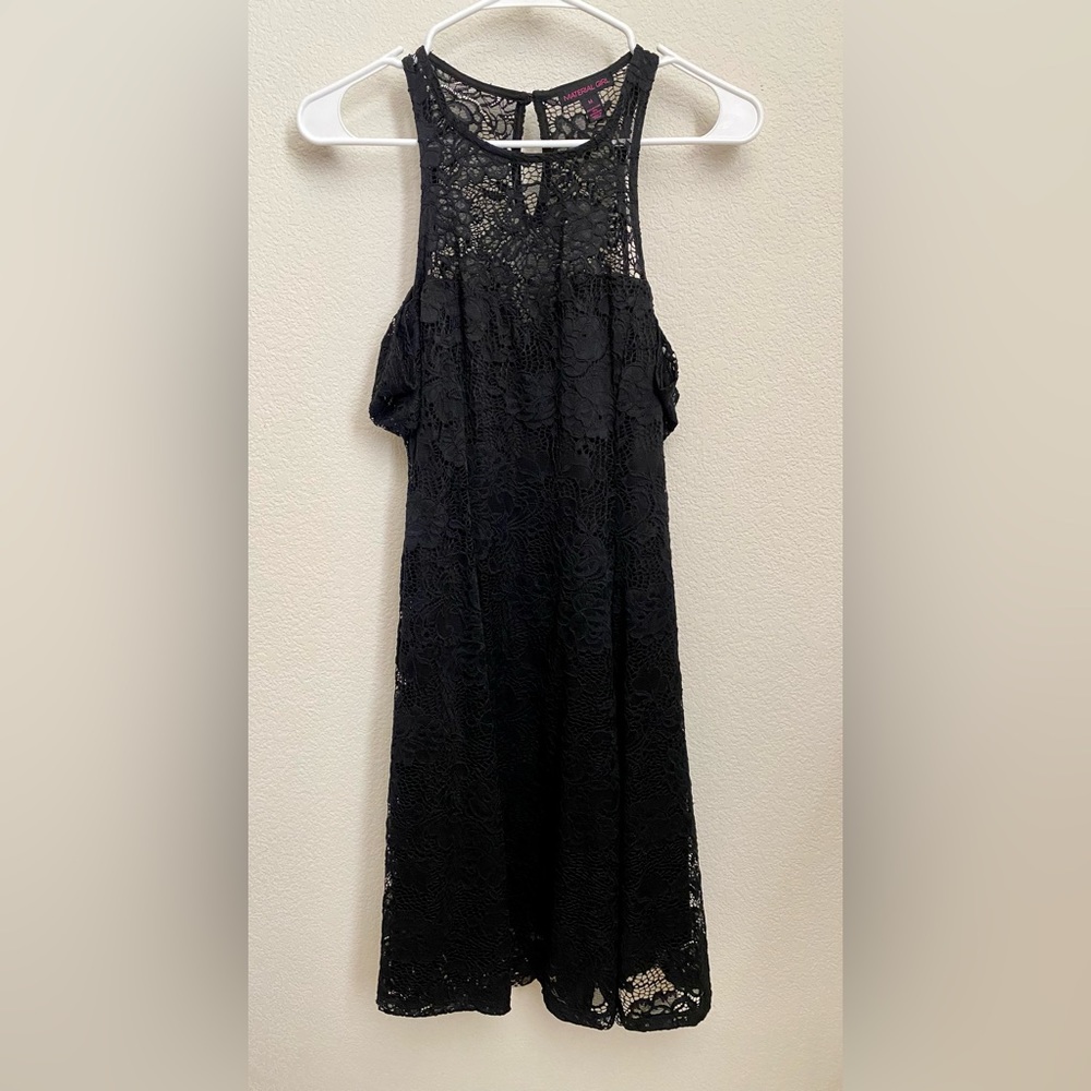 Juniors Black Lace Dress